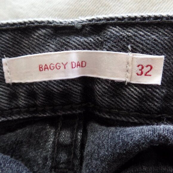 Levi’s® Jean BLACK TUXEDO STRIPE Urban Outfitters Wash Black 32" x 32" NWOT - Picture 8 of 10